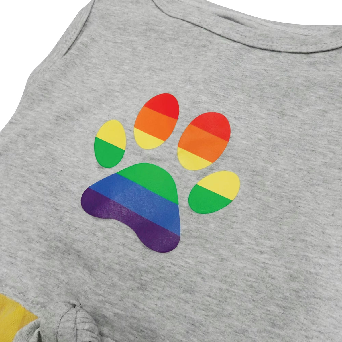 PupWear Rainbow Paw Tutu Dress